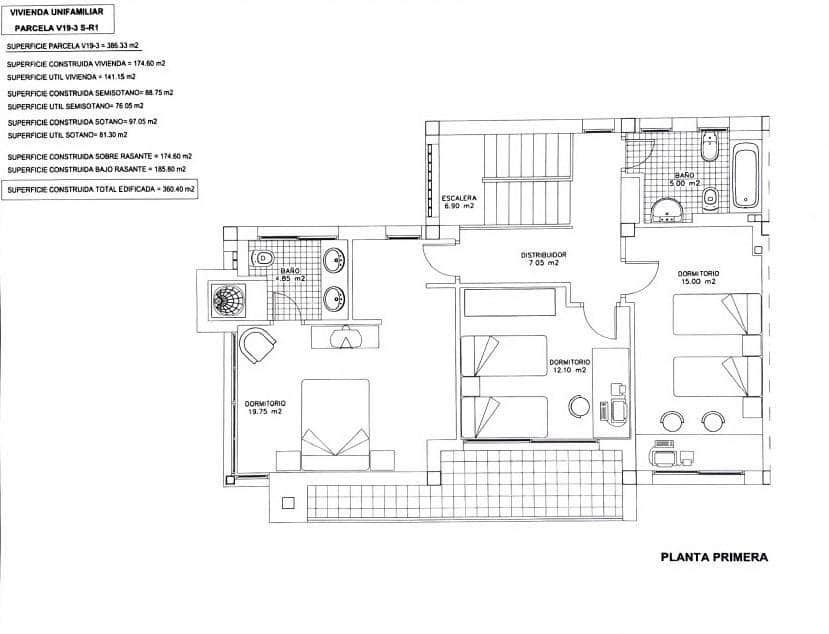 3 makuuhuone Rivitalo myytävänä paikassa Huercal de Almeria mukana uima-altaan - 580 000 € (Ref: 8533856)