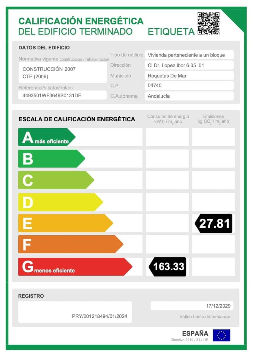 1 soveværelse Lejlighed til salg i Roquetas de Mar med garage - € 119.000 (Ref: 8766986)