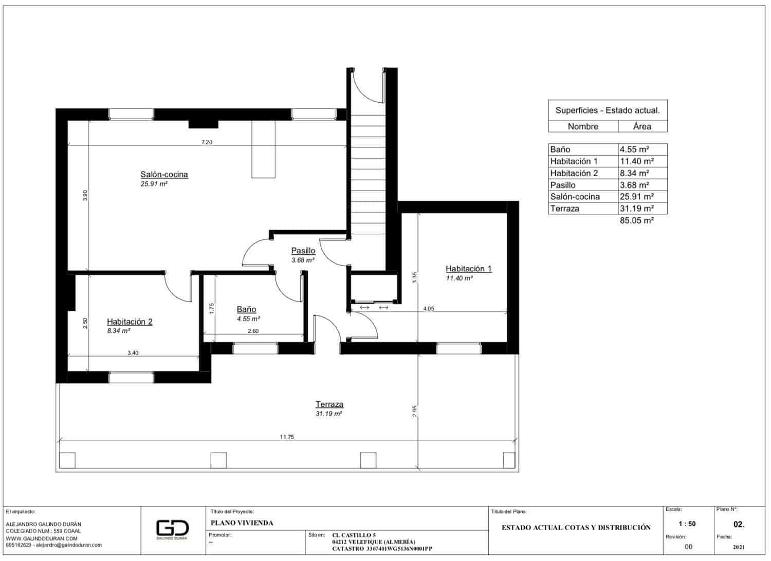 2 bedroom Flat for sale in Velefique - € 110,000 (Ref: 9137033)