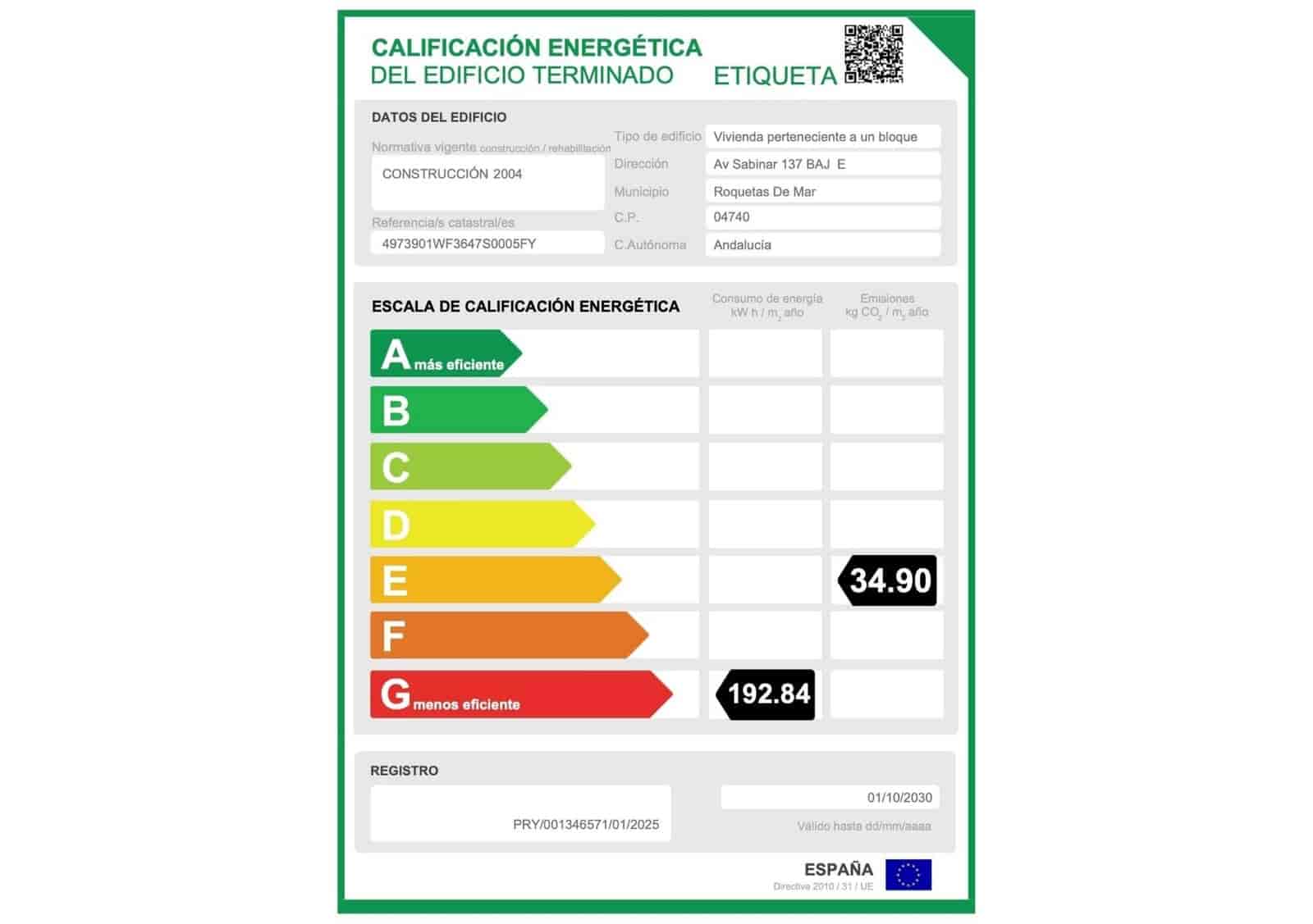 2 bedroom Apartment for sale in Roquetas de Mar with garage - € 115,000 (Ref: 9344747)