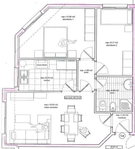 2 bedroom Flat for sale in El Ejido - € 70,000 (Ref: 9450648)
