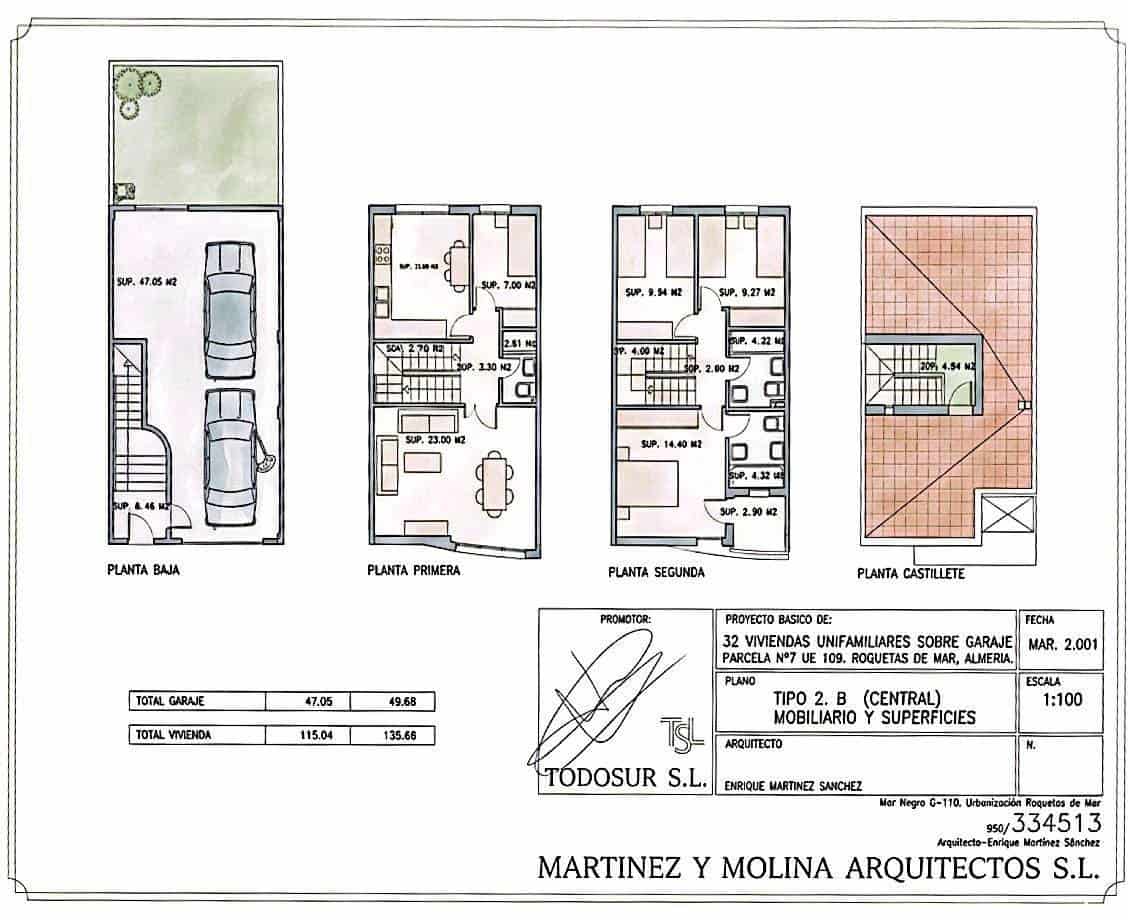 4 soveværelse Rækkehus til salg i El Parador de las Hortichuelas med garage - € 270.000 (Ref: 9695313)