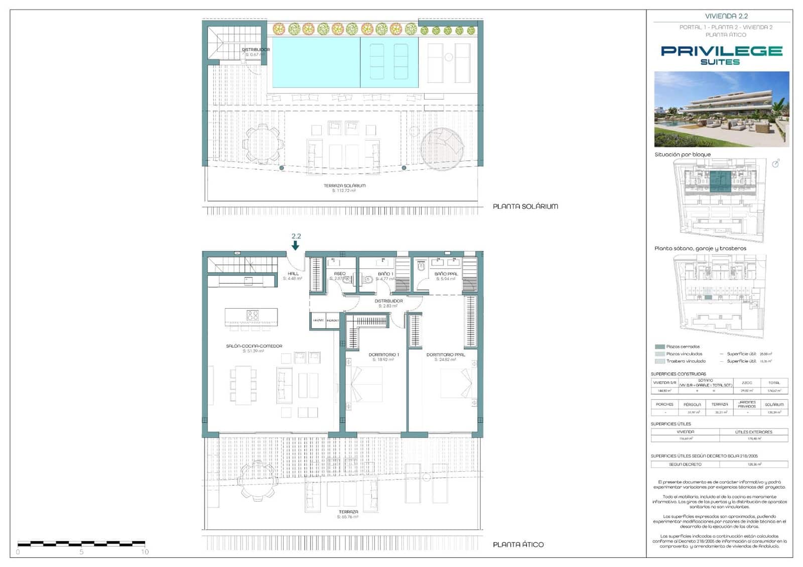 2 bedroom Penthouse for sale in Bahia de Casares with pool garage - € 1,200,000 (Ref: 8943898)