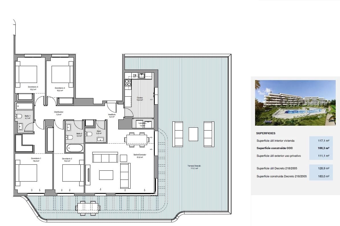 4 soverom Penthouse til salgs i Torremolinos med svømmebasseng - € 1 290 000 (Ref: 9436824)