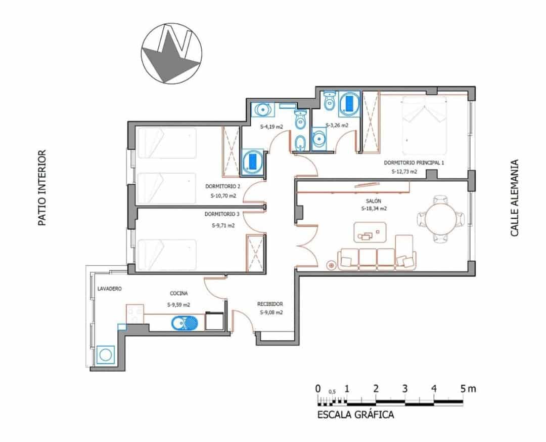 3 Zimmer Wohnung zu verkaufen in Malaga Stadt - 412.000 € (Ref: 9468156)