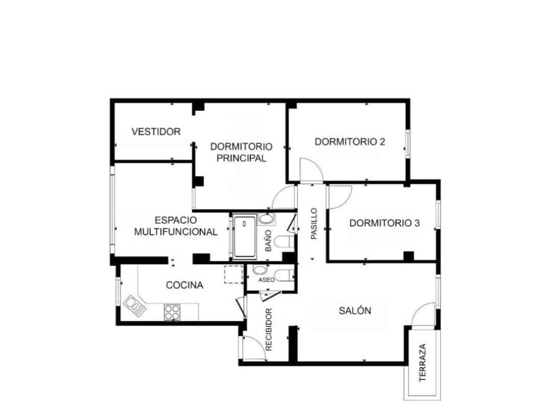 3 Zimmer Wohnung zu verkaufen in Malaga Stadt - 499.000 € (Ref: 9966136)