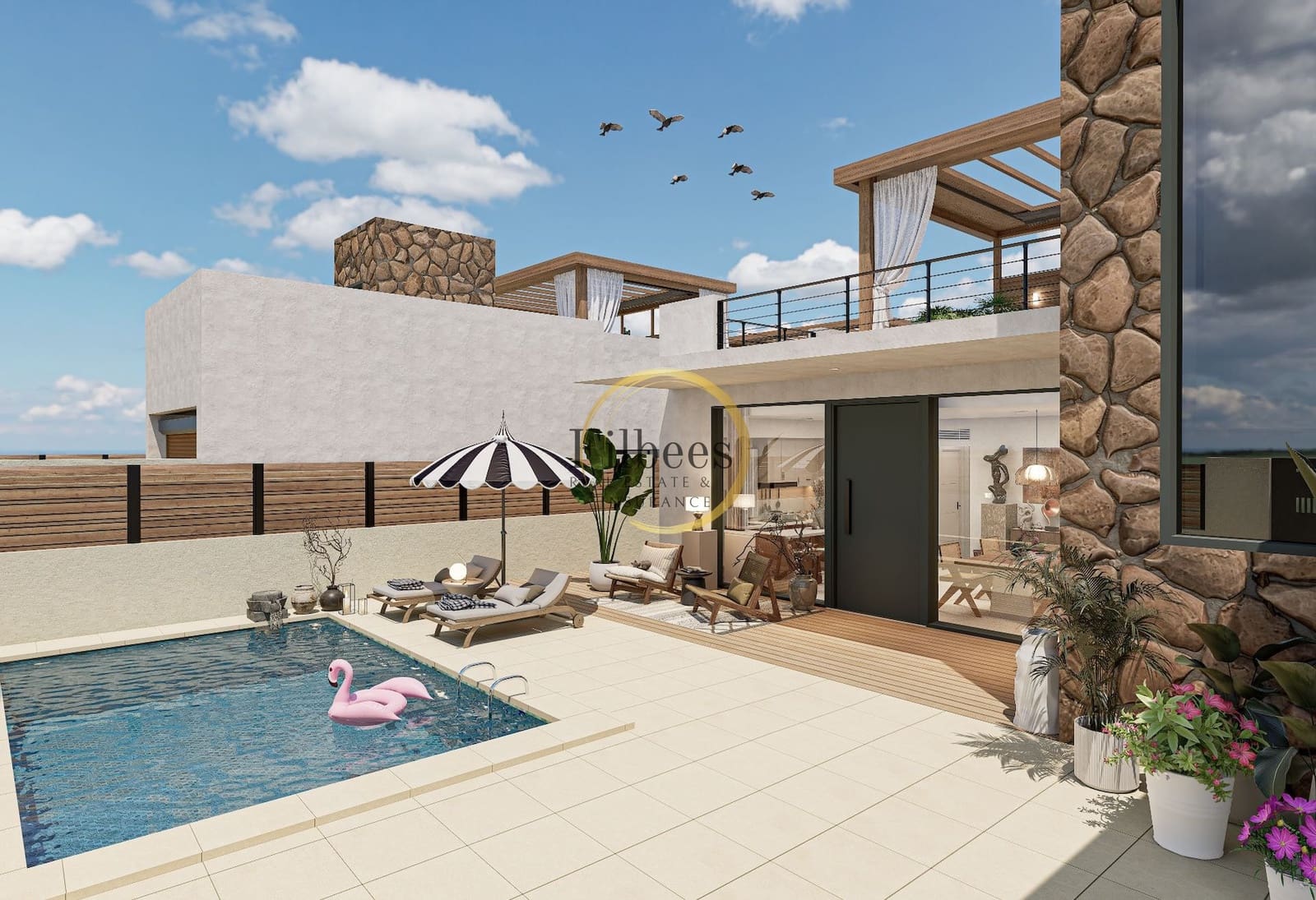 3 chambre Villa/Maison Semi-Mitoyenne à vendre à La Pinilla avec piscine garage - 259 780 € (Ref: 8913645)