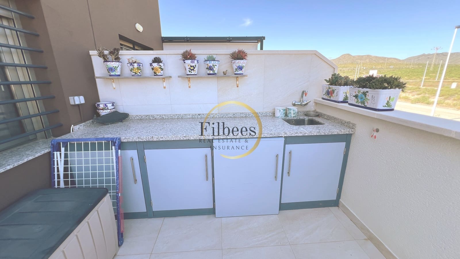 3 soverom Kjedet enebolig til salgs i Puerto de Mazarron med svømmebasseng - € 389 000 (Ref: 9867695)