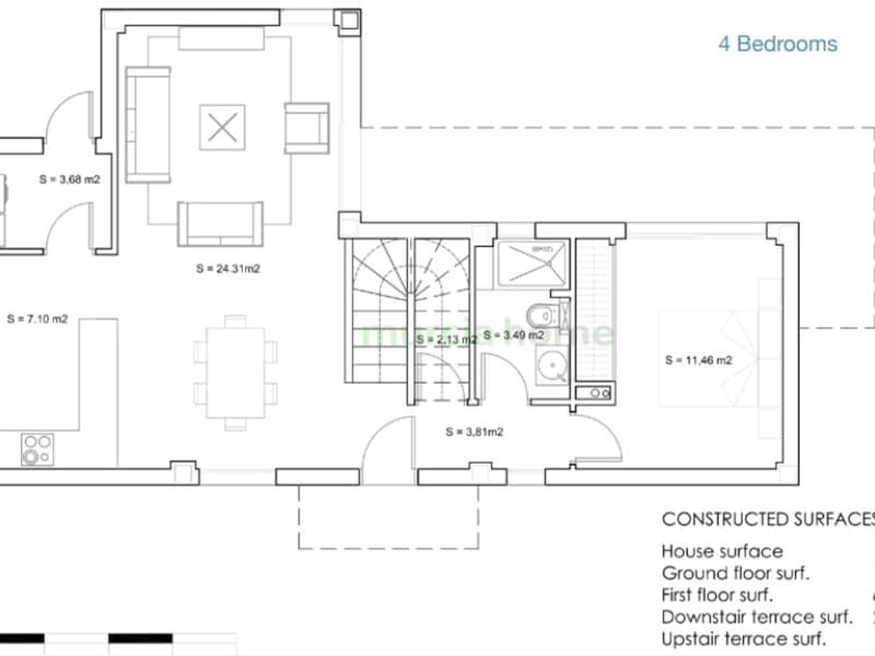 3 chambre Villa/Maison à vendre à Santiago de la Ribera - 600 000 € (Ref: 5239600)