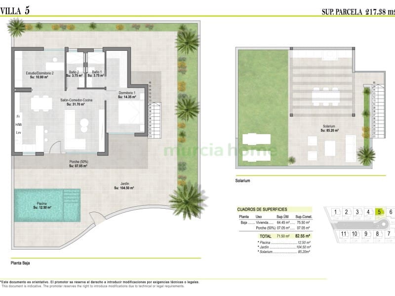 Chalet de 3 habitaciones en Alhama de Murcia en venta - 307.900 € (Ref: 6999588)