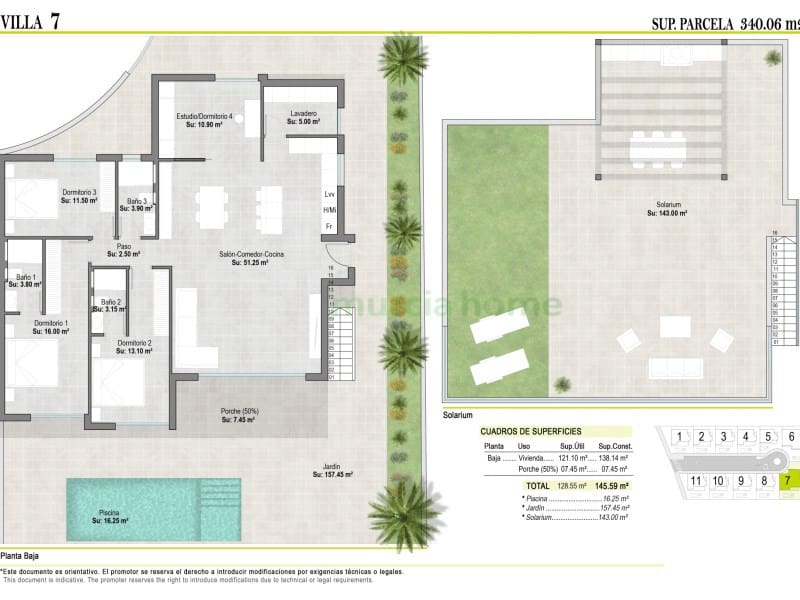 Chalet de 3 habitaciones en Alhama de Murcia en venta - 307.900 € (Ref: 6999588)