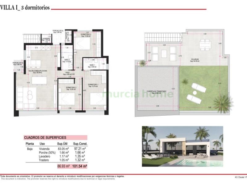 2 soverom Villa til salgs i Condado de Alhama med svømmebasseng garasje - € 294 000 (Ref: 6999588)