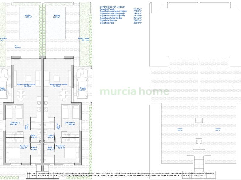 2 soveværelse Semi-Rækkehus til salg i Los Alcazares - € 270.000 (Ref: 7214853)