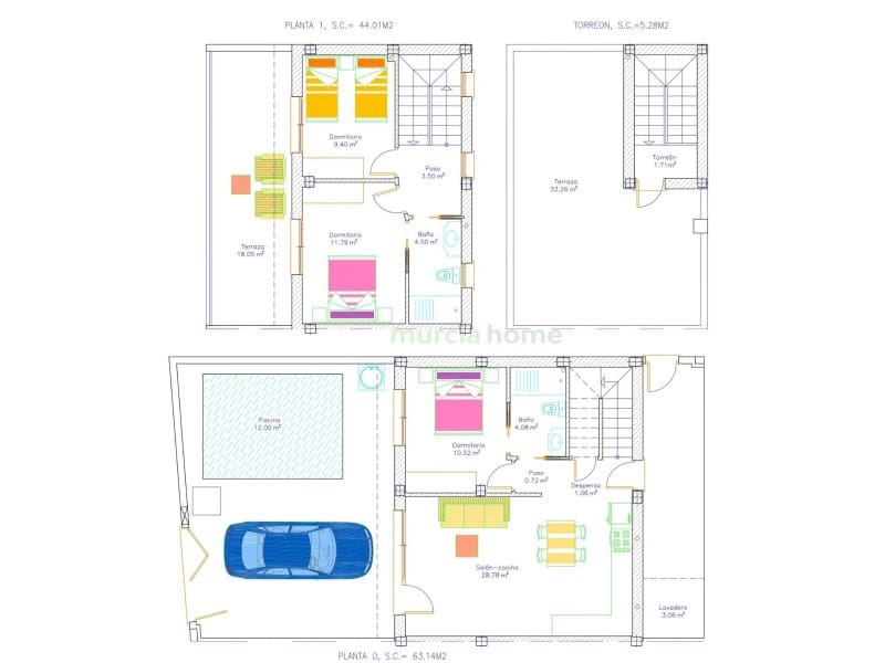 3 soveværelse Byhus til salg i San Pedro del Pinatar - € 369.900 (Ref: 7258603)