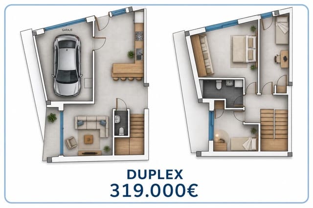 Apartamento de 3 habitaciones en San Bartolomé en venta - 319.000 € (Ref: 9596108)