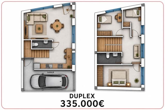 Apartamento de 3 habitaciones en San Bartolomé en venta - 319.000 € (Ref: 9596108)