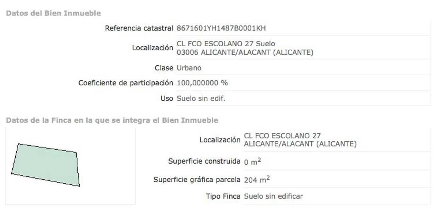 Terreno Non Edificato in vendita in Alicante citta - 550.000 € (Rif: 9823229)