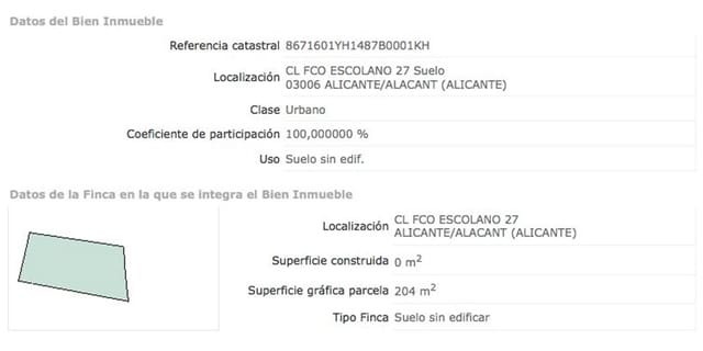 Terreno Non Edificato in vendita in Alipark, Alicante città - 550.000 € (Rif: 9823229)