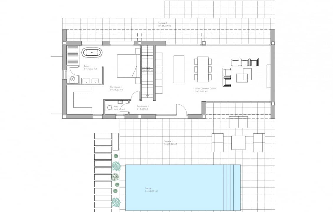 3 sovrum Villa till salu i Las Colinas Golf med pool - 1 490 000 € (Ref: 7392051)