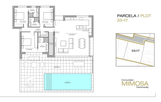 3 sovrum Villa till salu i Las Colinas Golf, Orihuela med pool - 915 000 € (Ref: 7410156)