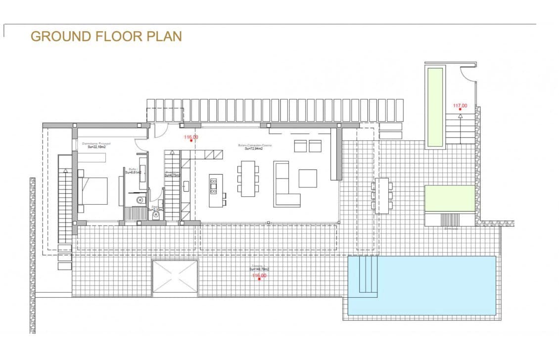 4 camera da letto Villa in vendita in Las Colinas Golf con piscina - 1.490.000 € (Rif: 7427046)