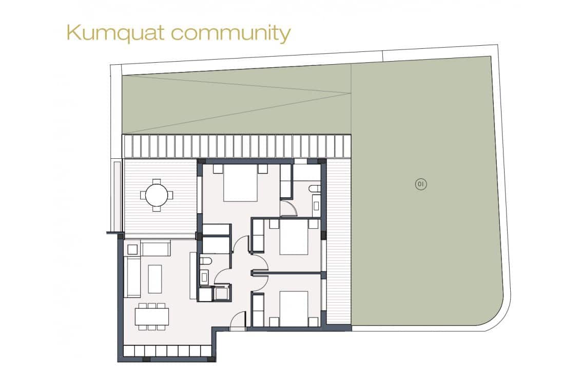 3 soveværelse Lejlighed til salg i Las Colinas Golf med swimmingpool - € 435.000 (Ref: 7458334)