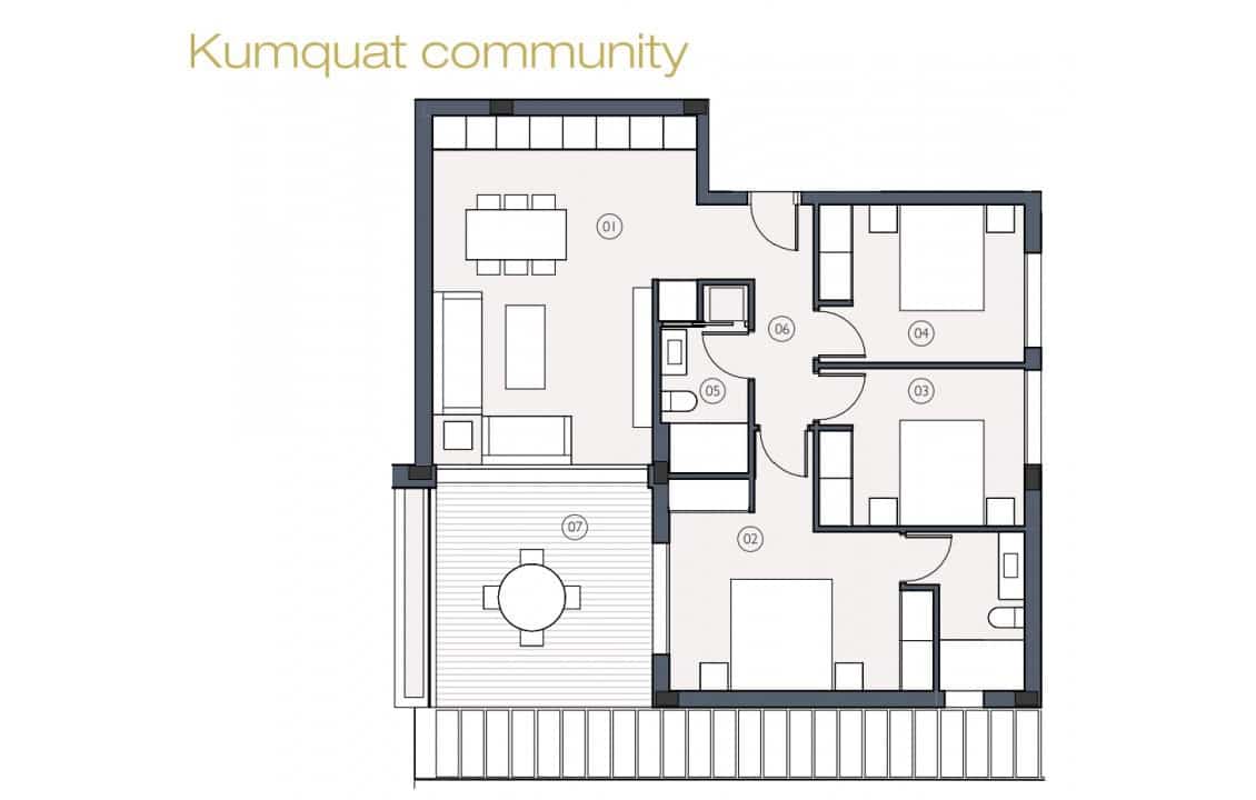 3 bedroom Apartment for sale in Las Colinas Golf with pool - € 395,000 (Ref: 7458335)