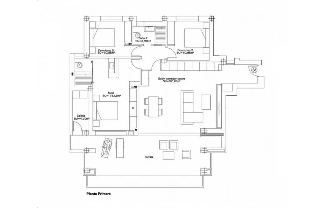 3 camera da letto Appartamento in vendita in Las Colinas Golf con piscina - 535.000 € (Rif: 8123371)