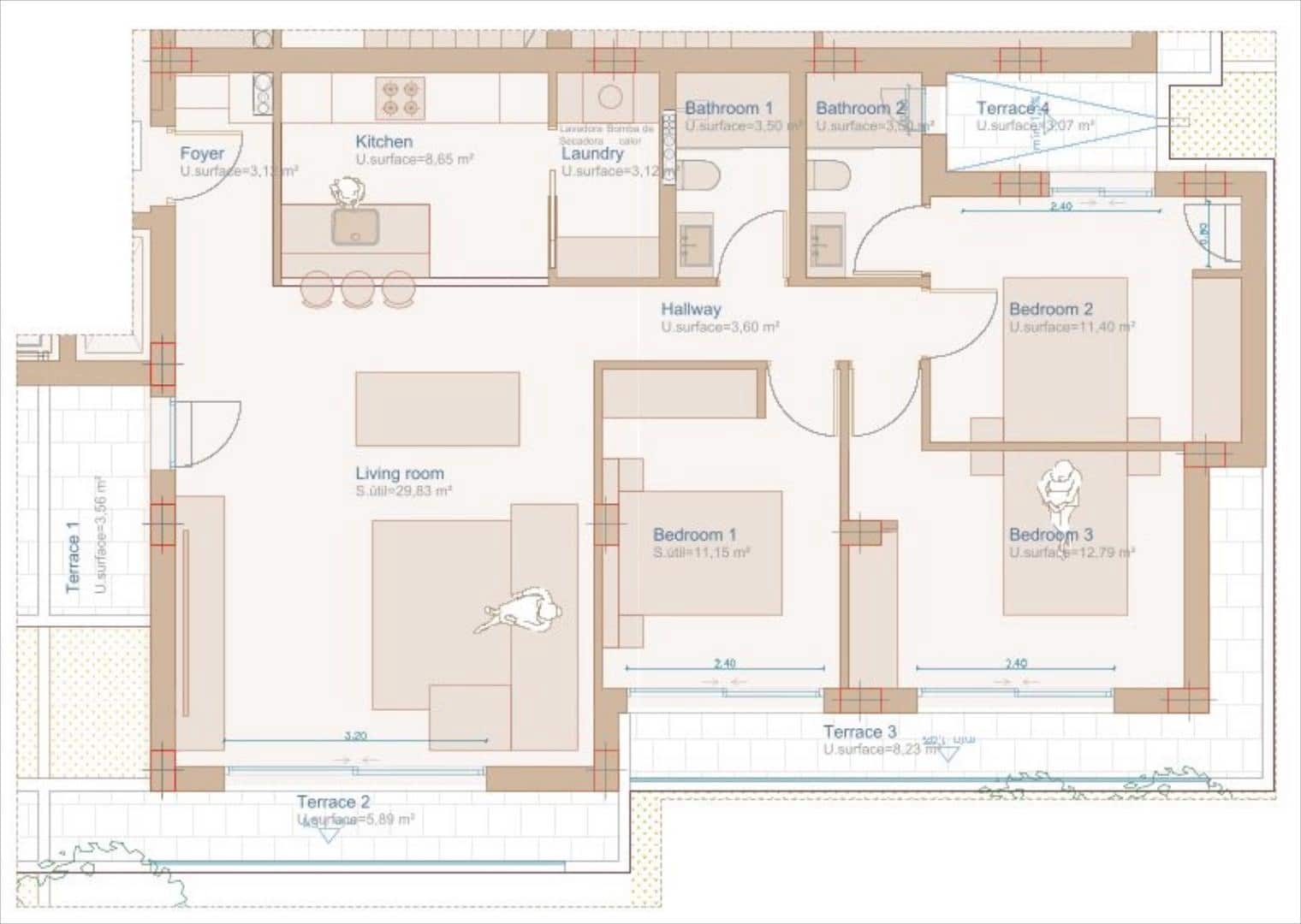 Apartamento de 3 habitaciones en Javea / Xàbia en venta con piscina - 428.000 € (Ref: 9413117)