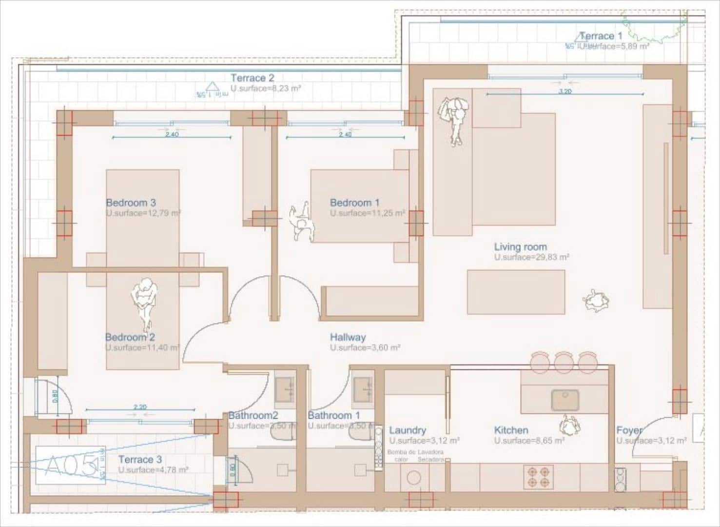 Apartamento de 3 habitaciones en Javea / Xàbia en venta con piscina - 428.000 € (Ref: 9413119)