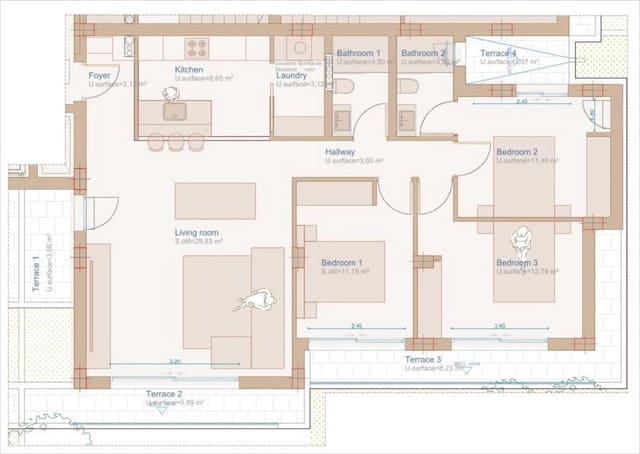 3 chambre Appartement à vendre à Centro ciudad, Javea / Xàbia avec piscine - 428 000 € (Ref: 9651986)