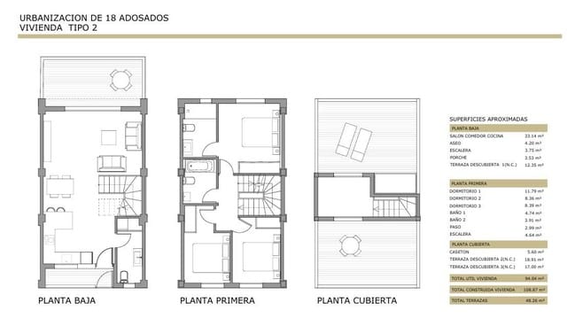 3 slaapkamer Rijtjeshuis te koop in Els Poblets - € 259.000 (Ref: 9884804)