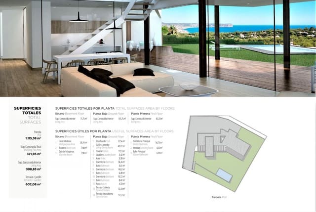 4 chambre Villa/Maison à vendre à Javea / Xàbia avec piscine garage - 2 350 000 € (Ref: 8863899)