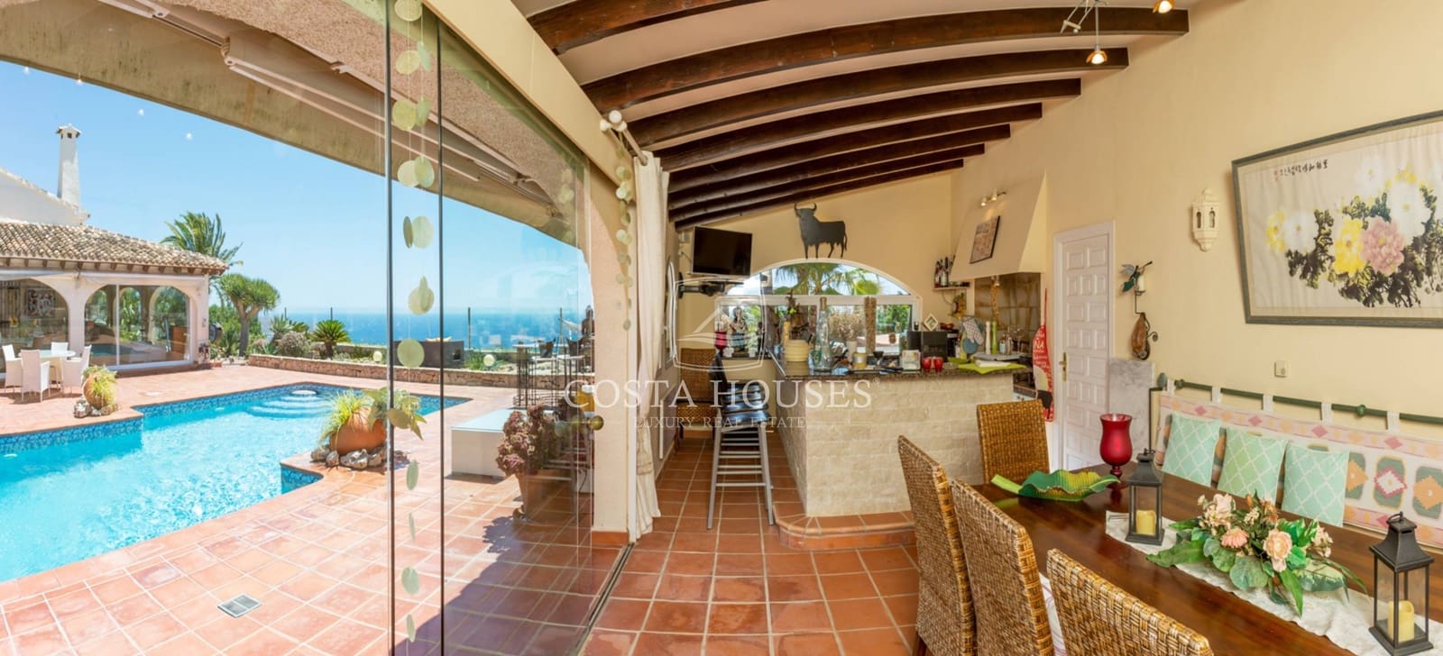 4 sypialnia Finka/Dom wiejski na sprzedaż w Moraira z basenem garażem - 2 495 000 € (Ref: 8864009)