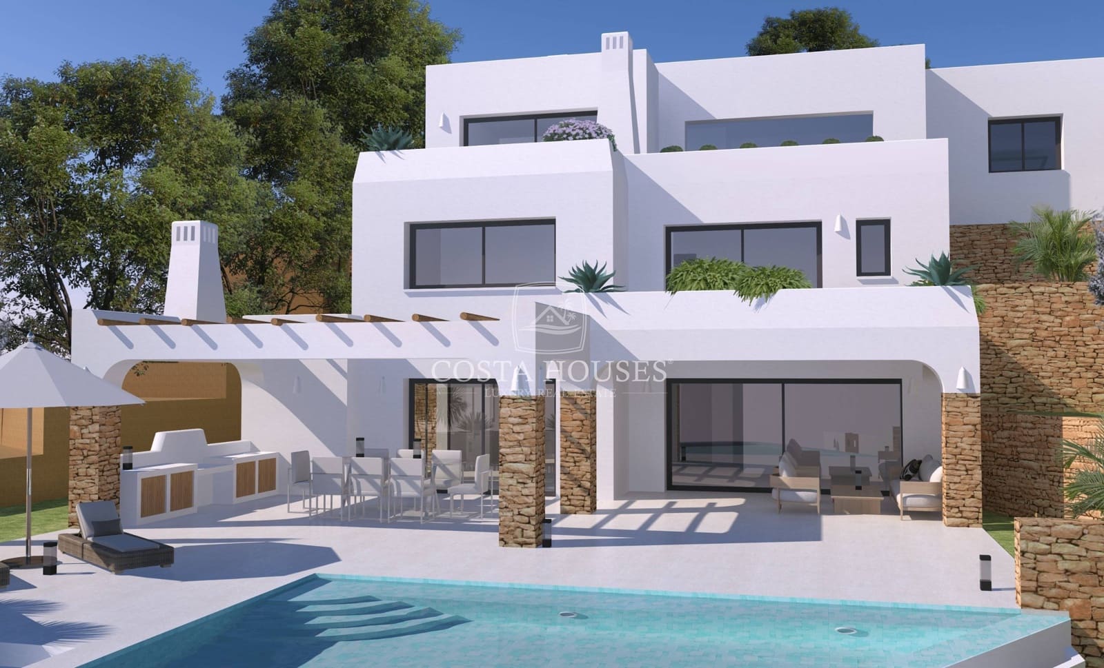 4 bedroom Villa for sale in Moraira with pool garage - € 2,900,000 (Ref: 8864019)