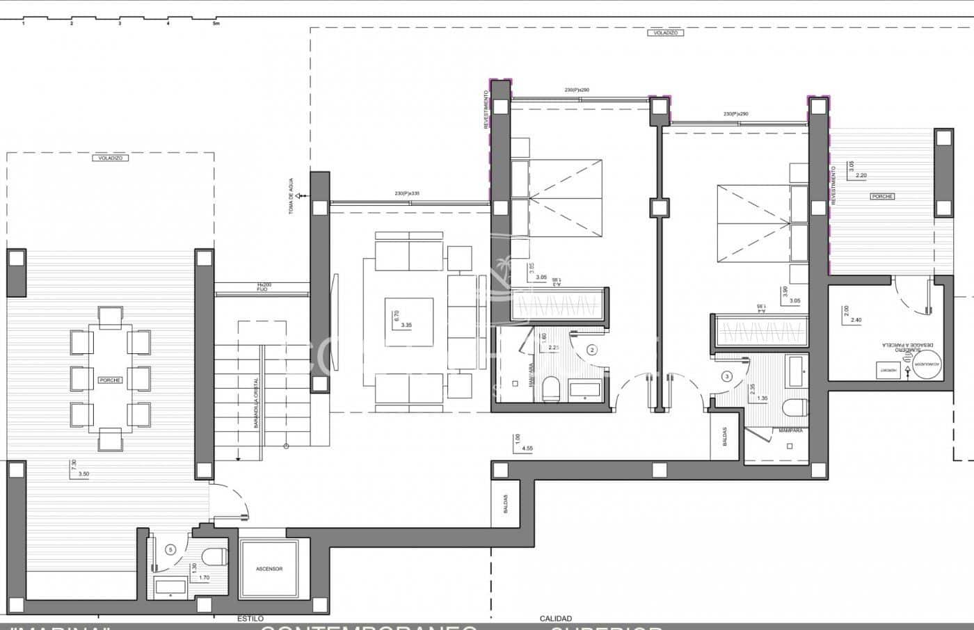 4 chambre Villa/Maison à vendre à Cumbre del Sol avec piscine garage - 2 802 000 € (Ref: 8864030)