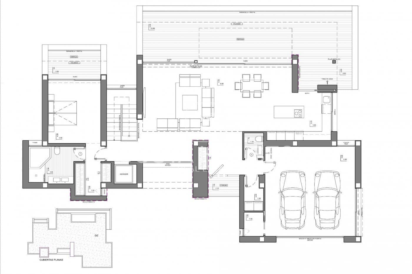 4 chambre Villa/Maison à vendre à Cumbre del Sol avec piscine garage - 2 802 000 € (Ref: 8864030)