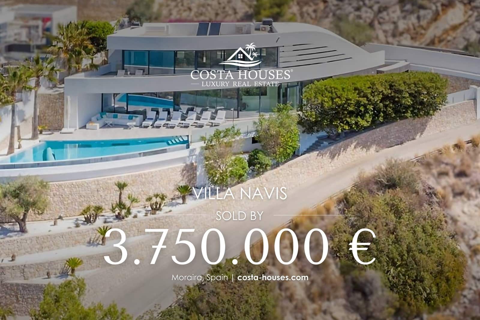 4 bedroom Villa for sale in Moraira with pool - € 3,750,000 (Ref: 8864069)