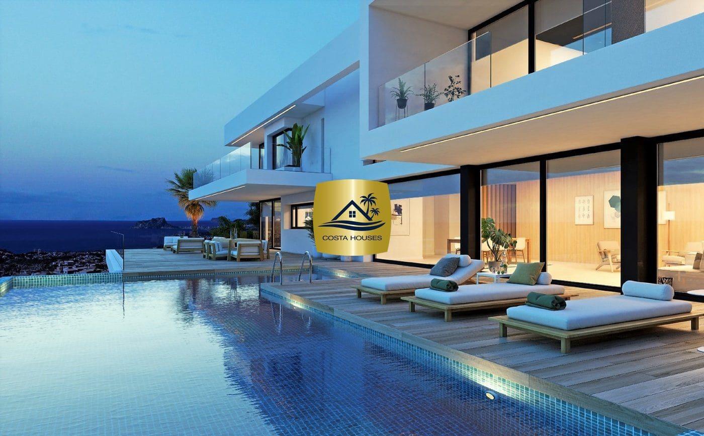 6 makuuhuone Huvila myytävänä paikassa Cumbre del Sol mukana uima-altaan 
autotalli - 5 200 000 € (Ref: 8864097)