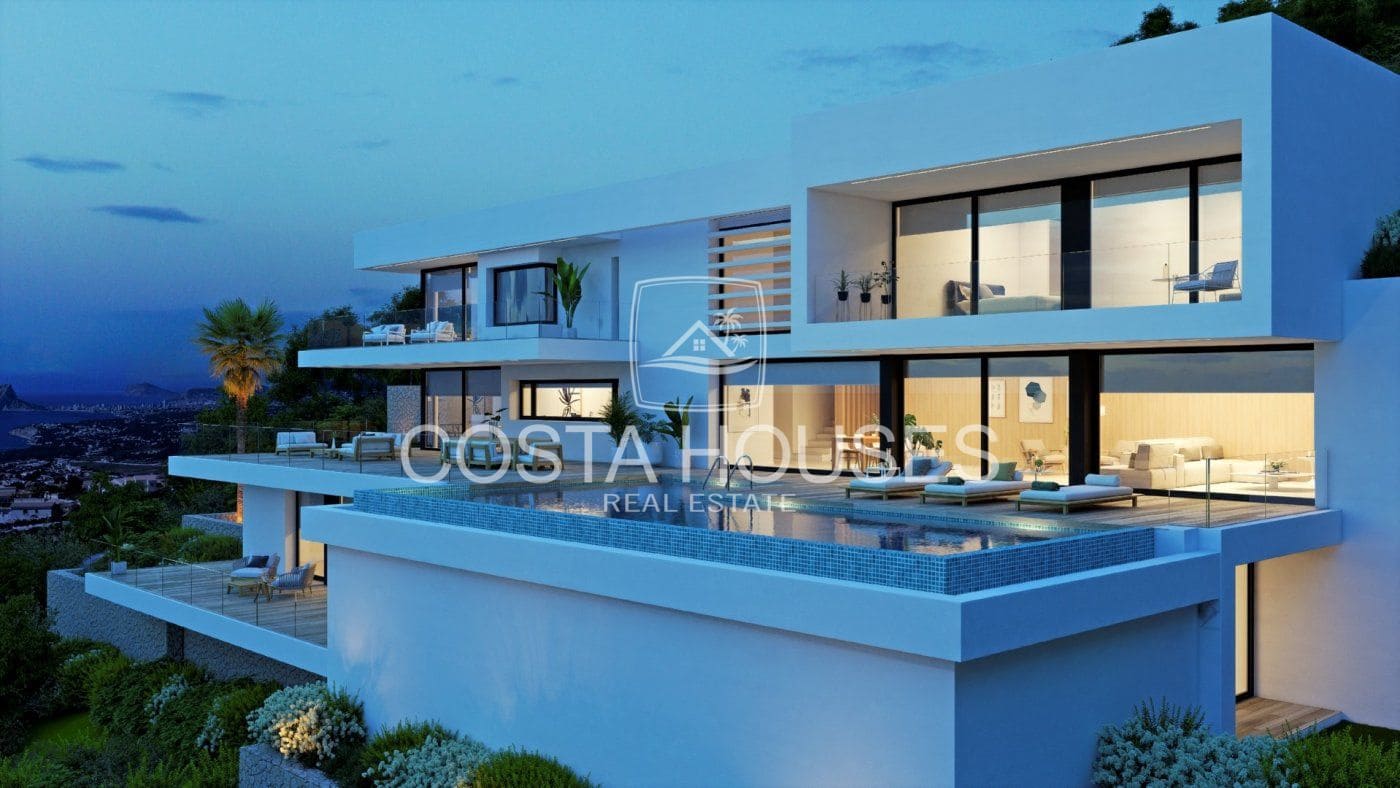 6 makuuhuone Huvila myytävänä paikassa Cumbre del Sol mukana uima-altaan 
autotalli - 5 200 000 € (Ref: 8864097)