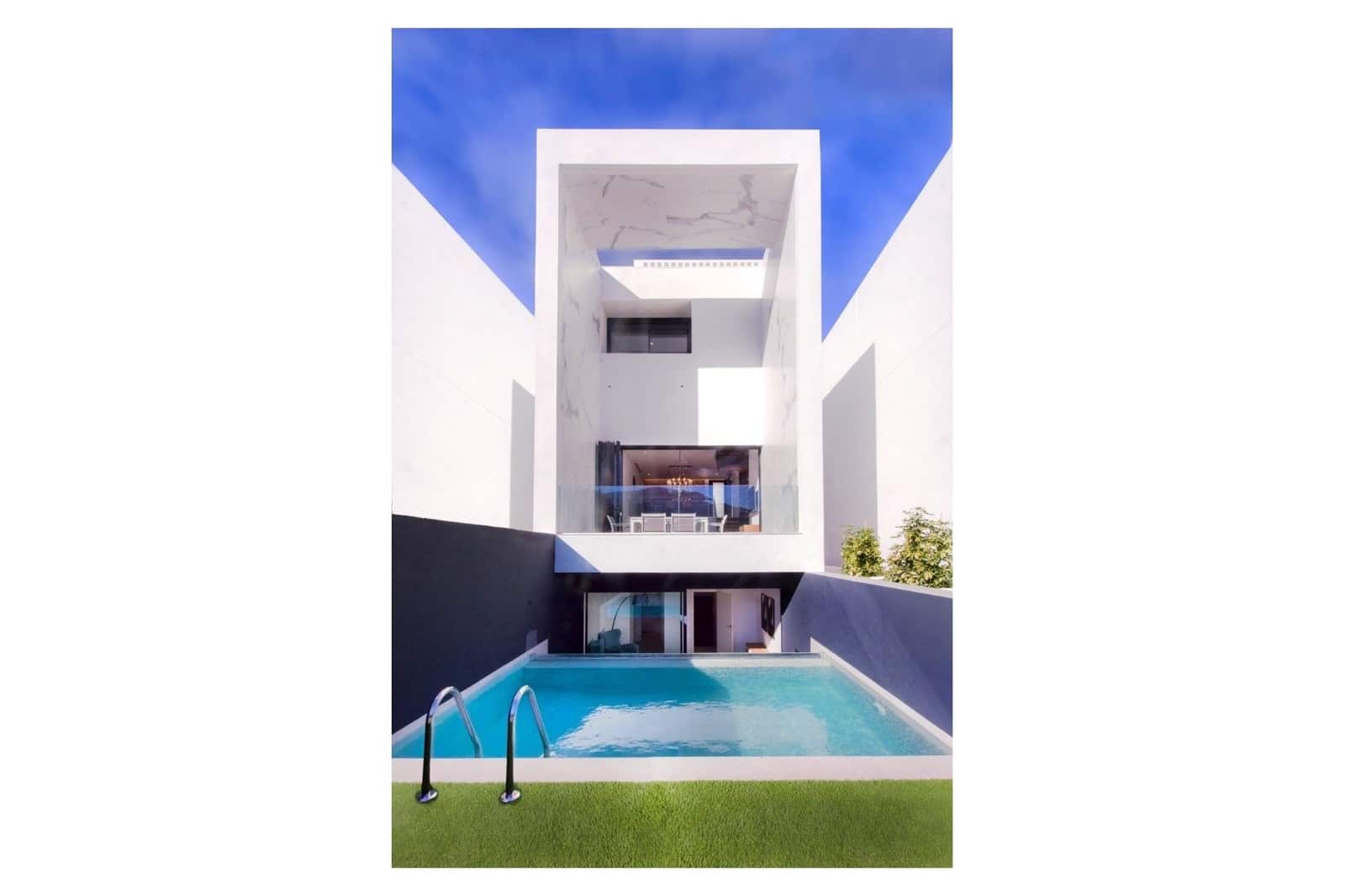 3 Zimmer Doppelhaus zu verkaufen in Albir mit Pool Garage - 480.000 € (Ref: 9398198)