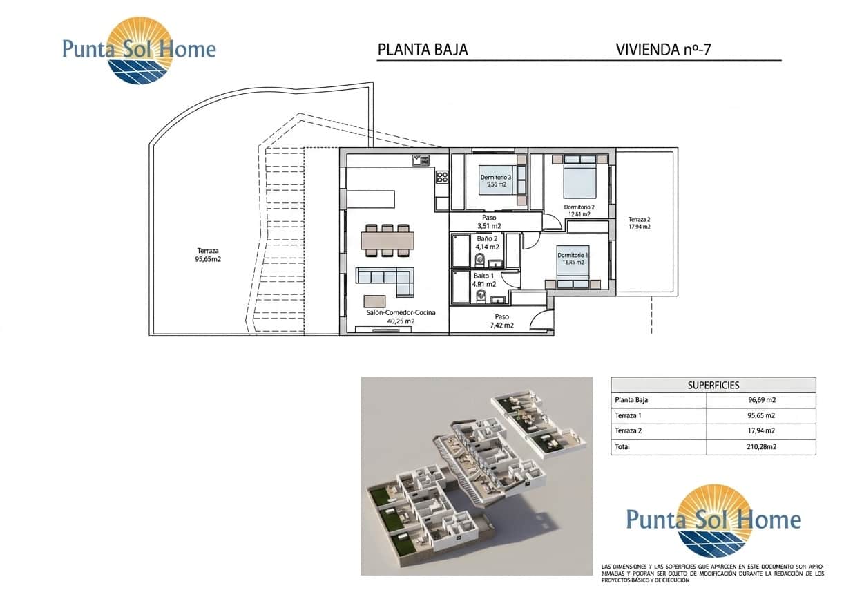 3 chambre Bungalow à vendre à Finestrat avec piscine garage - 452 400 € (Ref: 9794069)