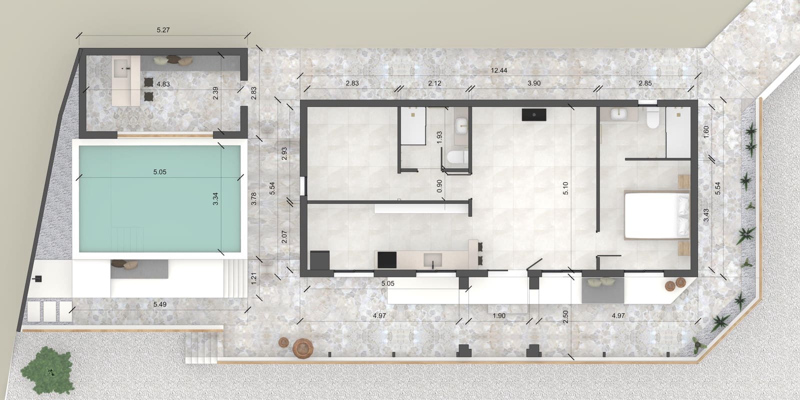 2 slaapkamer Villa te koop in Lubrin met zwembad - € 249.950 (Ref: 8030920)