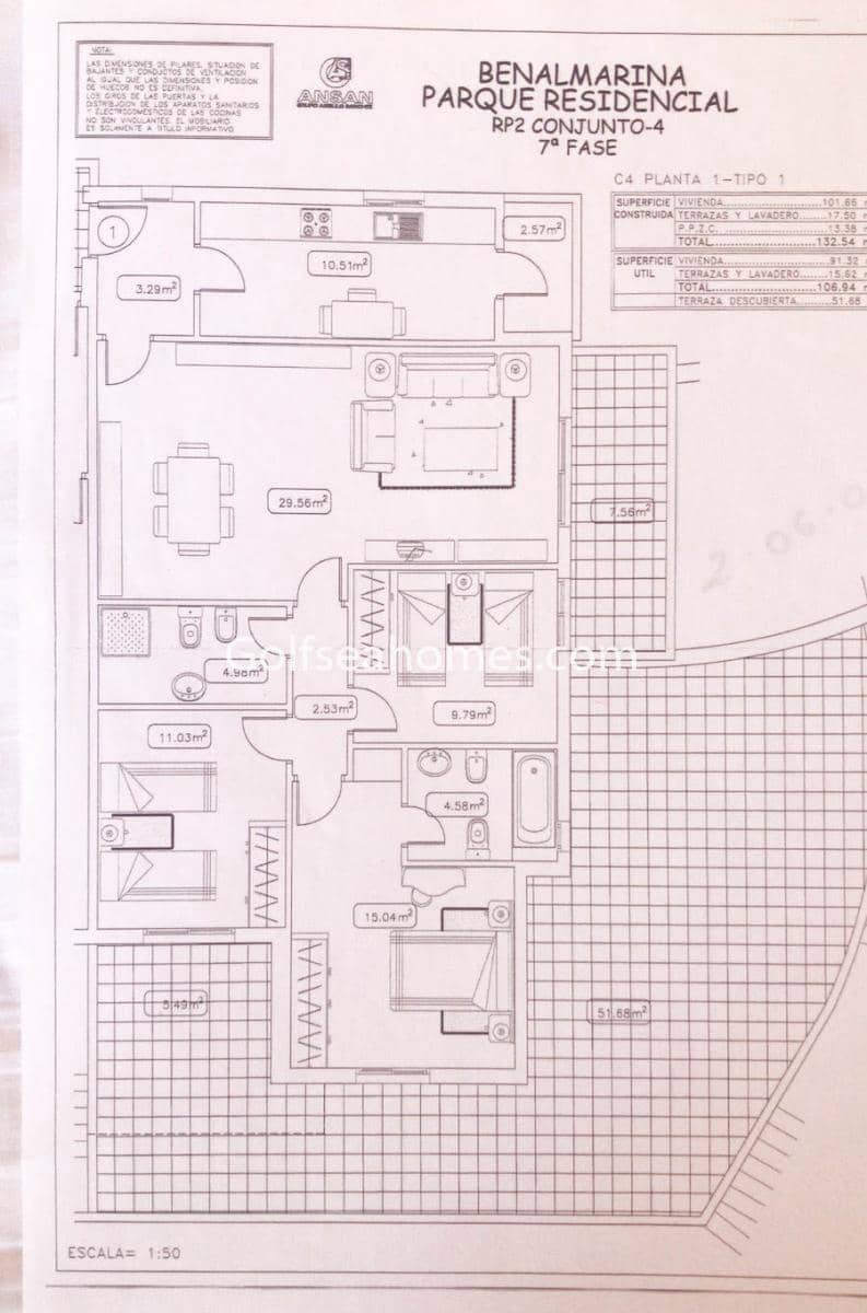 3 sovrum Lägenhet att hyra i Benalmadena med pool garage - 1 900 € (Ref: 5866607)