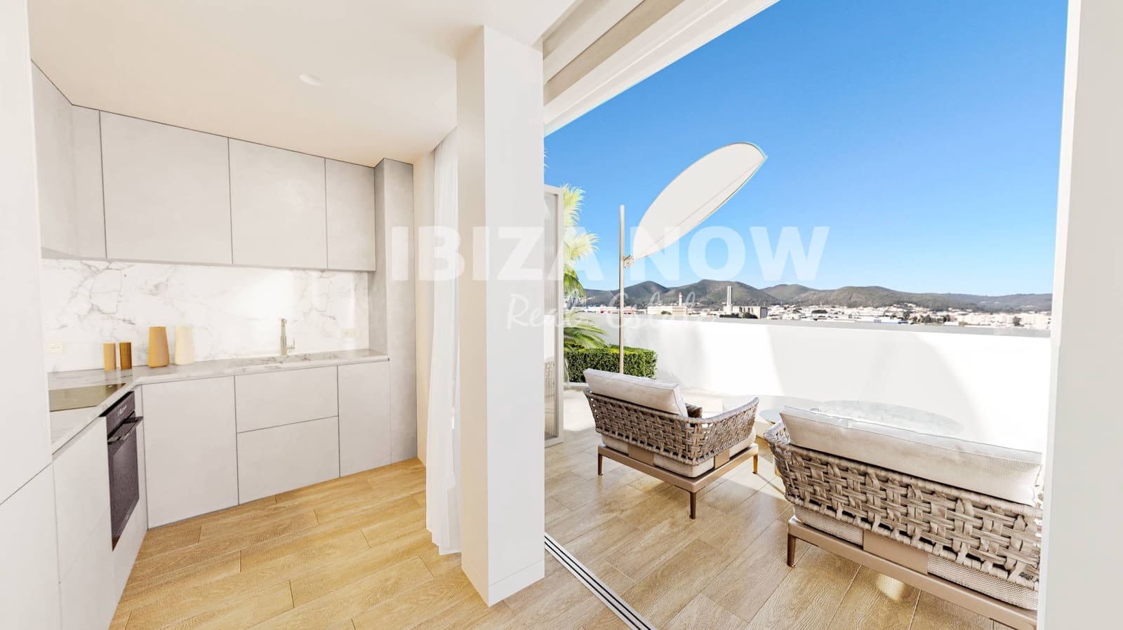 2 quarto Apartamento para venda em Ibiza / Eivissa cidade com piscina garagem - 1 190 000 € (Ref: 9464938)