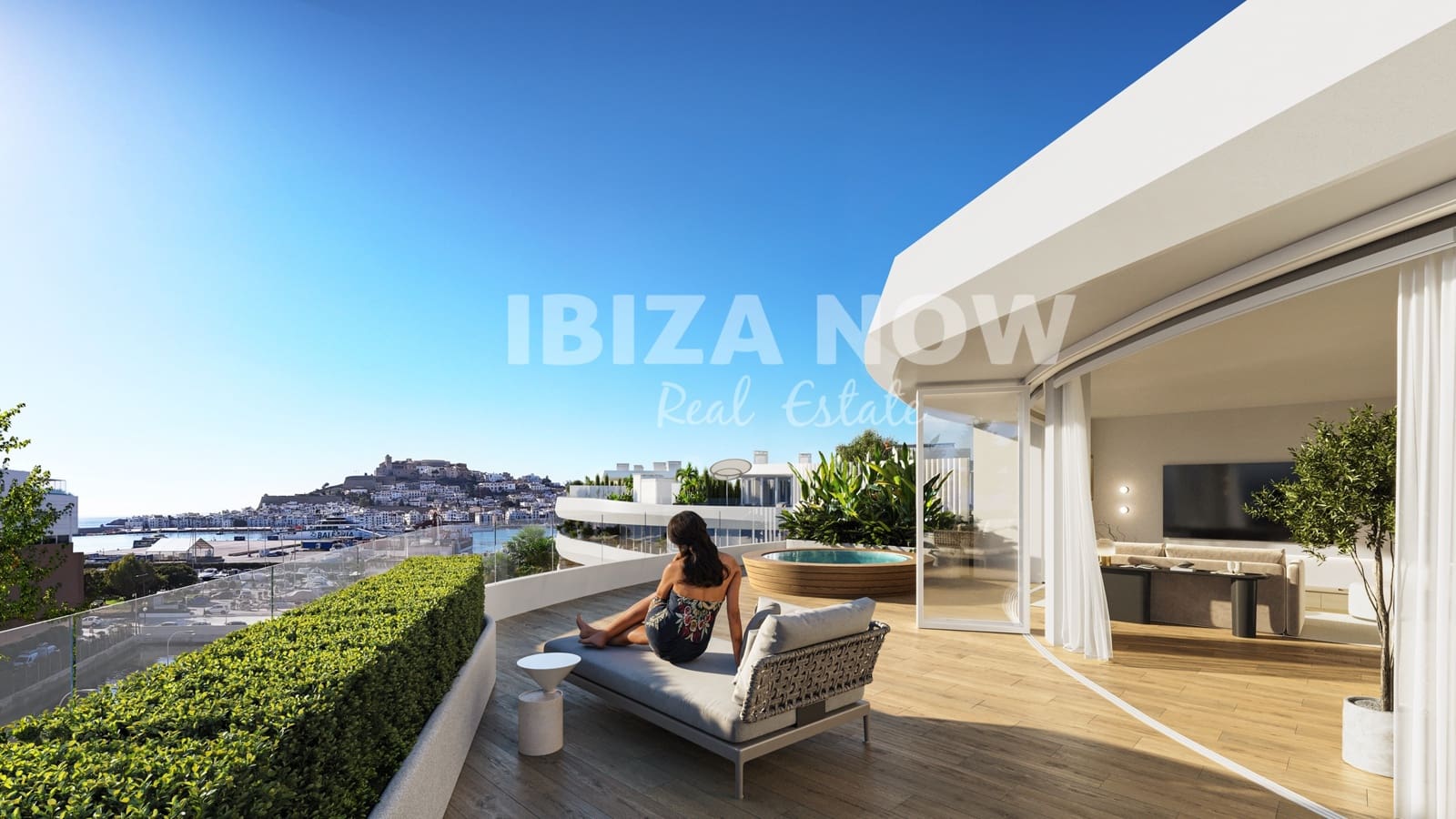 2 quarto Apartamento para venda em Ibiza / Eivissa cidade com piscina garagem - 1 190 000 € (Ref: 9464938)