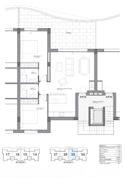 2 quarto Apartamento para venda em Guardamar del Segura com piscina garagem - 296 900 € (Ref: 10117109)