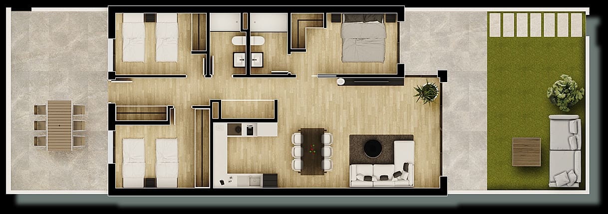 3 soverom Leilighet til salgs i Gran Alacant med svømmebasseng garasje - € 310 000 (Ref: 7437989)