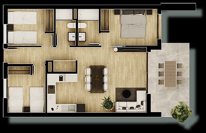 3 soverom Leilighet til salgs i Gran Alacant med svømmebasseng garasje - € 310 000 (Ref: 7437989)