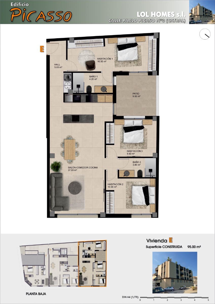 3 bedroom Apartment for sale in Catral with pool - € 232,000 (Ref: 9671102)
